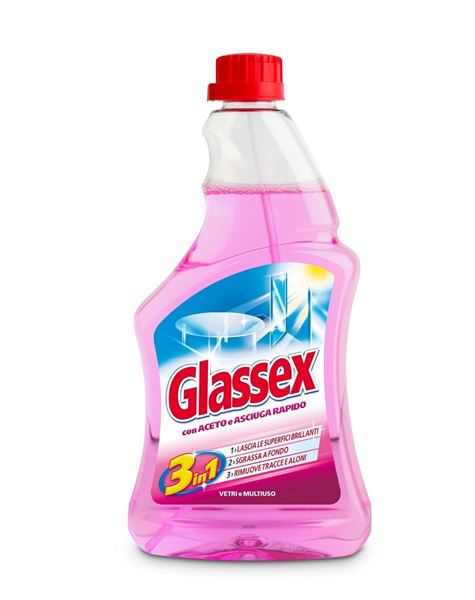 Płyn do szyb Glassex z octem - uzupełnienie 500ml