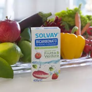 Soda do mycia owoców i warzyw BICARBONATO SOLVAY -FRUTTA VERDURA (400gr)