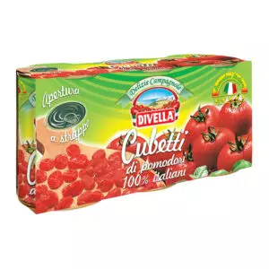 Pomidory krojone Divella Cubbeti 3x400g.